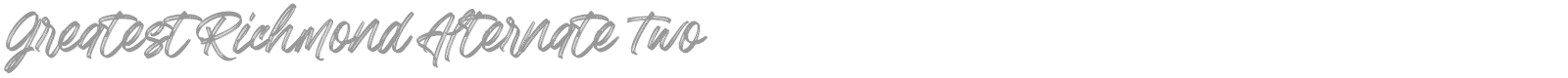 Greatest Richmond font preview